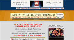 Desktop Screenshot of helpsavethebutcher.com