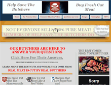 Tablet Screenshot of helpsavethebutcher.com